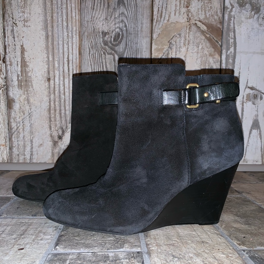 Coach Wedge Booties size 10